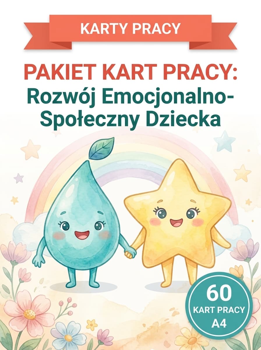 Okładka: Pakiet Kart Pracy: Rozwój Emocjonalno-Społeczny Dziecka
